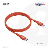 CLUB3D CAC-1511 USB-kaabel USB 2.0 1 m USB C 0,48 Gbit/s 240 W Oranž – pilt 8