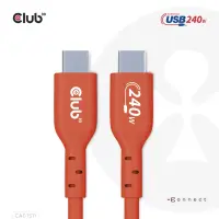 CLUB3D CAC-1511 USB-kaabel USB 2.0 1 m USB C 0,48 Gbit/s 240 W Oranž – pilt 14