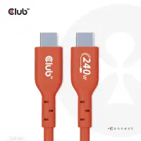 CLUB3D CAC-1511 USB-kaabel USB 2.0 1 m USB C 0,48 Gbit/s 240 W Oranž – pilt 18