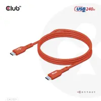 CLUB3D CAC-1511 USB-kaabel USB 2.0 1 m USB C 0,48 Gbit/s 240 W Oranž – pilt 26