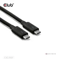 CLUB3D CAC-2501 Thunderbolt-kaabel 1 m 120 Gbit/s Must – pilt 5