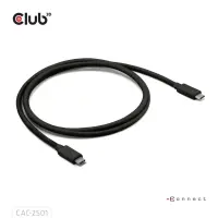 CLUB3D CAC-2501 Thunderbolt-kaabel 1 m 120 Gbit/s Must – pilt 12