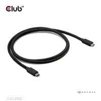 CLUB3D CAC-2501 Thunderbolt-kaabel 1 m 120 Gbit/s Must – pilt 13