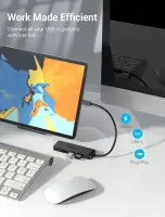I/O HUB 5-IN-1 USB-C/0.15M TGKBB VENTION – pilt 4