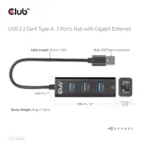 CLUB3D CSV-1430a Juhtmega ühendatud USB 3.2 Gen 1 (3.1 Gen 1) Type-A Must – pilt 16