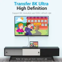 CABLE DP TO USB-C 8K HD/2M BLACK CGYBH VENTION – pilt 13