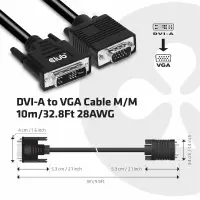 CLUB3D DVI-A TO VGA CABLE M/M 3m/ 9.8ft 28 AWG Must – pilt 7