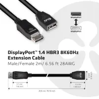CLUB3D CAC-1022 videokaabliadapter 2 m Displayport 1.4 Must – pilt 19