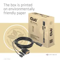 CLUB3D CAC-1712 videokaabliadapter 2 m VGA (D-Sub) + 3.5mm HDMI + Micro-USB Must – pilt 10