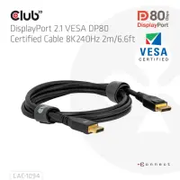 CLUB3D CAC-1094 DisplayPort-kaabel 2 m Must – pilt 6