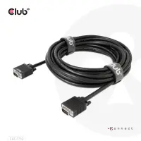 CLUB3D CAC-1710 VGA-kaabel 10 m VGA (D-Sub) Must – pilt 4