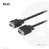 CLUB3D CAC-1710 VGA-kaabel 10 m VGA (D-Sub) Must – pilt 19