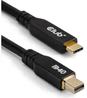 CLUB3D CAC-1561 DisplayPort-kaabel 2 m Mini DisplayPort USB tüüp-C Must – pilt 2