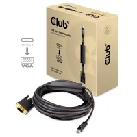 CLUB3D cac-1512 5 m USB tüüp-C VGA (D-Sub) Must – pilt 4