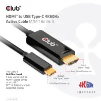 CLUB3D CAC-1334 videokaabliadapter 1,8 m HDMI tüüp A (Standard) USB tüüp-C Must – pilt 6