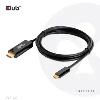 CLUB3D CAC-1334 videokaabliadapter 1,8 m HDMI tüüp A (Standard) USB tüüp-C Must – pilt 9