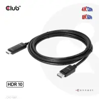 CLUB3D CAC-1087 videokaabliadapter 3 m DisplayPort HDMI Must – pilt 4