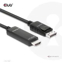 CLUB3D CAC-1087 videokaabliadapter 3 m DisplayPort HDMI Must – pilt 5