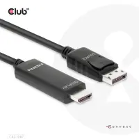 CLUB3D CAC-1087 videokaabliadapter 3 m DisplayPort HDMI Must – pilt 17