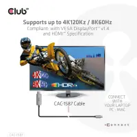 CLUB3D CAC-1587 videokaabliadapter 3 m USB Gen2 Type-C HDMI tüüp A (Standard) Must – pilt 9