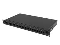 Lanberg Rackmount 19" 1U Fiber Patch panel 24xSC Simplex/24XLC Duplex Black with Accessories | FOP1-24SS-LDB – pilt 3
