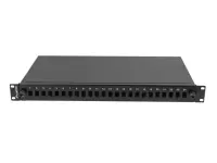 Lanberg Rackmount 19" 1U Fiber Patch panel 24xSC Simplex/24XLC Duplex Black with Accessories | FOP1-24SS-LDB – pilt 4