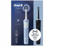 Oral-B Electric Toothbrushes | Vitality Pro Duo | Rechargeable | For adults | Number of brush heads included 2 | Number of teeth brushing modes 3 | Black/Blue White – pilt 3