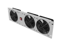 Lanberg Vertical Ventilation Panel 19" 3U for Rack three Fans 230V | AK-1506-S | Grey – pilt 4
