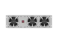 Lanberg Vertical Ventilation Panel 19" 3U for Rack three Fans 230V | AK-1506-S | Grey – pilt 5