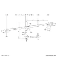 NEOMOUNTS NERO Triple Screen Desk Mount – pilt 10