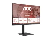 AOC | U27E4CV | 27 " | IPS | UHD | 16:9 | 60 Hz | 4 ms | 3840 x 2160 pixels | 400 cd/m² | HDMI ports quantity 2 | Black – pilt 20