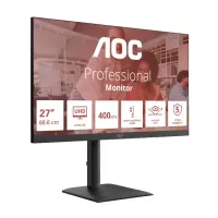 AOC | U27E4CV | 27 " | IPS | UHD | 16:9 | 60 Hz | 4 ms | 3840 x 2160 pixels | 400 cd/m² | HDMI ports quantity 2 | Black – pilt 23