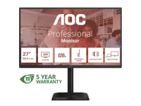 AOC | Q27E4CV | 27 " | IPS | QHD | 16:9 | 120 Hz | 4 ms | 2560 x 1440 pixels | 350 cd/m² | HDMI ports quantity 1 | Black – pilt 26