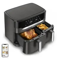 TEFAL | Air Fryer | EY942HE0 Easy Fry Dual XXL | Power 2700 W | Capacity 11 L | Black