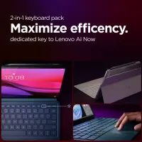 Lenovo | Yoga Tab Plus Wi-Fi (without power adapter) | ZAEG0018NL | 12.7 " | Tidal Teal | LTPS | 2944 x 1840 pixels | Qualcomm | Snapdragon 8 Gen 3 Mobile Platform | 16 GB | Soldered LPDDR5x | 256 GB | Wi-Fi | Front camera | 13 MP | Rear camera | 13 MP | Bluetooth | 5.4 | Android | 14 or Later | Warranty 24 month(s) | Lenovo 2-in-1 Keyboard Pack + Lenovo Tab Pen Pro – pilt 26