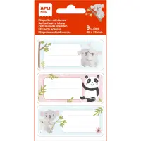 Kleebised vihikutele APLI Koalas, 3 lehte (9 kleebist)