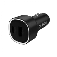 CANYON car charger OnDrive 48 PD 48W USB-A+USB-C Black