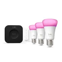 Philips Hue White and colour ambience Starter kit: 3 E27 nutikat pirni + Dimmer switch + Bridge Pro