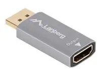 Lanberg Displayport (M) to HDMI (F) Adapter 4K, Silver | AD-DP-HD-01
