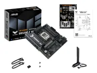 Asus TUF GAMING B850M-E WIFI | Processor family AMD | Processor socket AM5 | DDR5 | Supported hard disk drive interfaces SATA, M.2 | Number of SATA connectors 4 – pilt 12