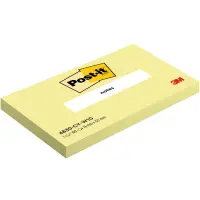 Märkmepaberid Post-it®, 76 x 127 mm, 100 lehte, kanaarilindkollane