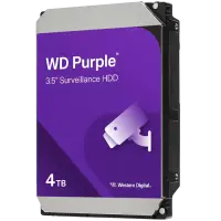 WD Purple 4TB CMR, 3.5'', 128MB, SATA 6Gbps