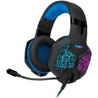 Gaming headphones with microphone SVEN AP-U980MV black-blue (USB, LED, 7.1)