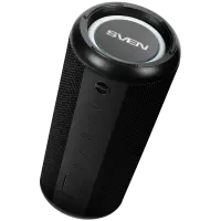 Speaker SVEN PS-315, black, power output 2x10W (RMS), Waterproof (IPx6), TWS, Bluetooth, USB, microSD, lithium battery