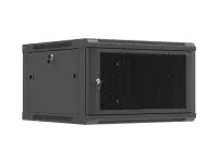 Lanberg Wall mounted installation cabinet 19" 6U 600X600 | WF01-6606-23B | Black