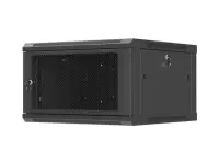 Lanberg Wall mounted installation cabinet 19" 6U 600X600 | WF01-6606-23B | Black