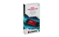 Kingston Dual Portable Solid-State Drive, USB Type-A and Type-C | 1000 GB | Solid-state drive interface USB 3.2 Gen 2 | Read speed 1050 MB/s | Write speed 950 MB/s – pilt 5