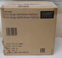 SALE OUT. Caso WaffleUp | Waffle Maker | 800 W | Number of pastry 1 | Waffle | Silver | UNPACKED, DAMAGED PACKAGING, MISSING INNER PACKAGING – pilt 3