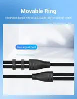 CABLE AUDIO 2X3.5MM TO 3.5MM/0.3M BBTBY VENTION – pilt 3