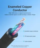 CABLE AUDIO 2X3.5MM TO 3.5MM/0.3M BBTBY VENTION – pilt 14